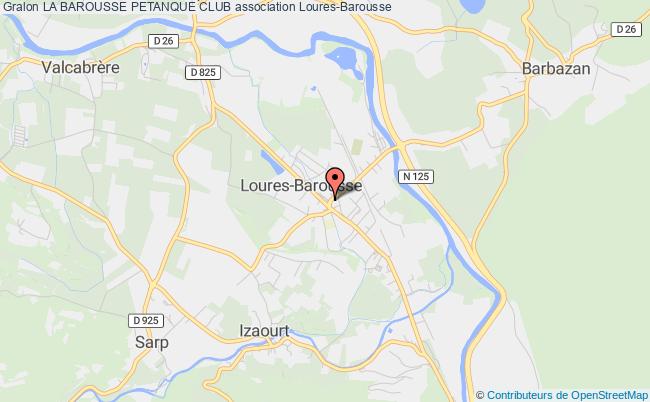 plan association La Barousse Petanque Club Loures-Barousse
