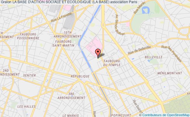 plan association La Base D'action Sociale Et Ecologique (la Base) Paris