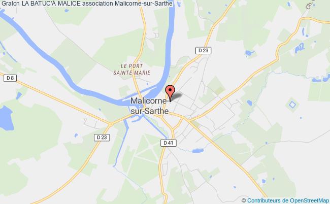 plan association La Batuc'À Malice Malicorne-sur-Sarthe