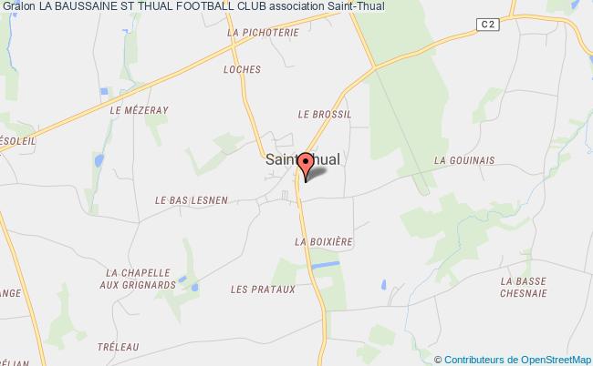 plan association La Baussaine St Thual Football Club Saint-Thual