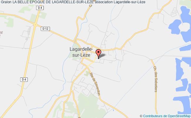 plan association La Belle Epoque De Lagardelle-sur-leze Lagardelle-sur-Lèze