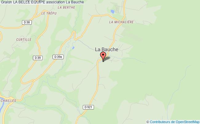 plan association La Belle Equipe La Bauche