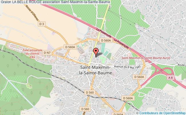 plan association La Belle Rouge Saint-Maximin-la-Sainte-Baume