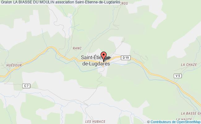 plan association La Biasse Du Moulin Saint-Étienne-de-Lugdarès
