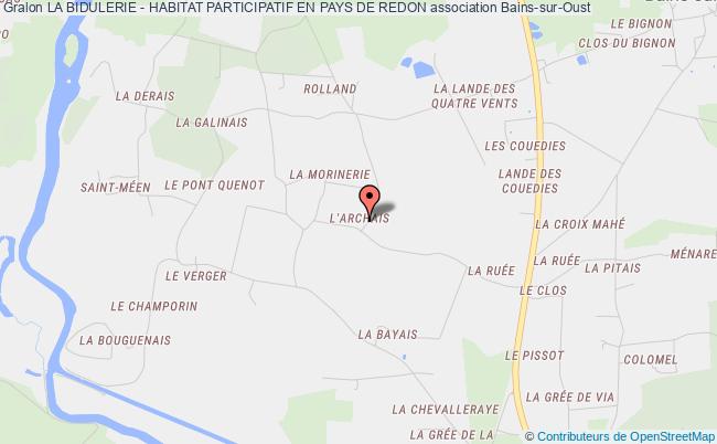 plan association La Bidulerie - Habitat Participatif En Pays De Redon Bains-sur-Oust