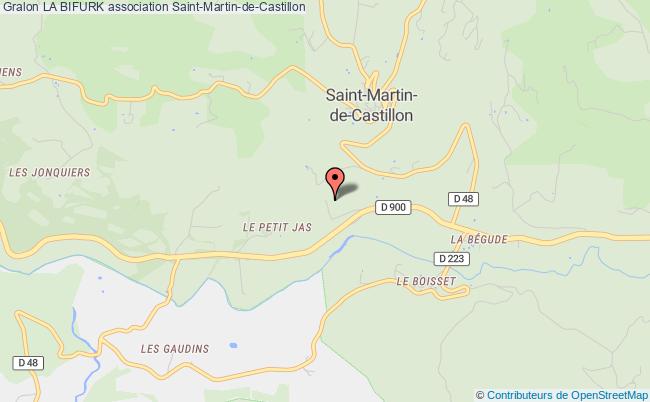 plan association La Bifurk Saint-Martin-de-Castillon