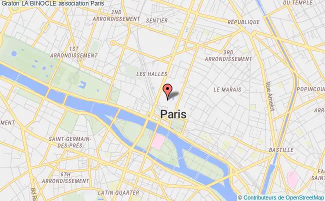 plan association La Binocle Paris 4e