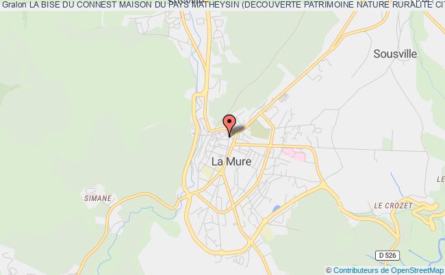 plan association La Bise Du Connest Maison Du Pays Matheysin (decouverte Patrimoine Nature Ruralite Citoyennete) La Mure