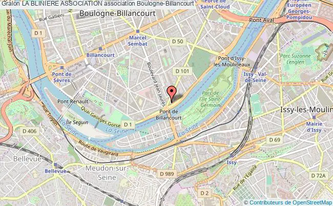 plan association La Bliniere Association Boulogne-Billancourt