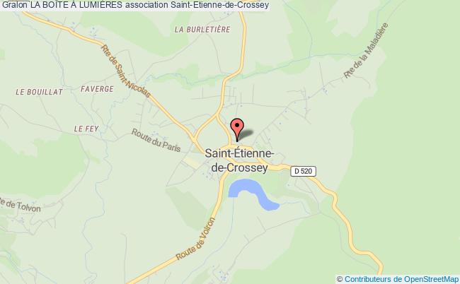 plan association La BoÎte À LumiÈres Saint-Étienne-de-Crossey
