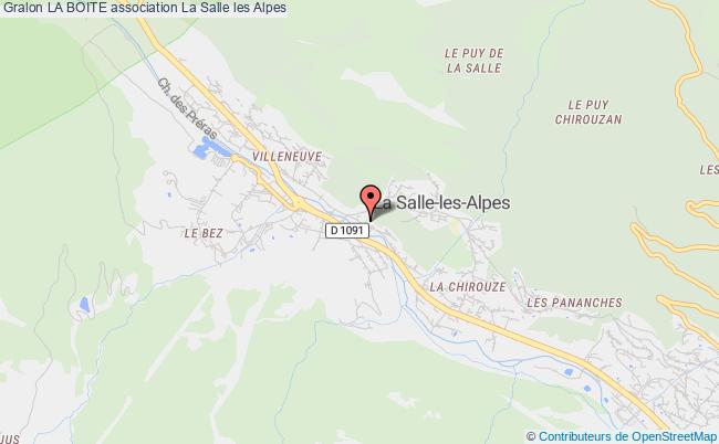 plan association La Boite La    Salle-les-Alpes