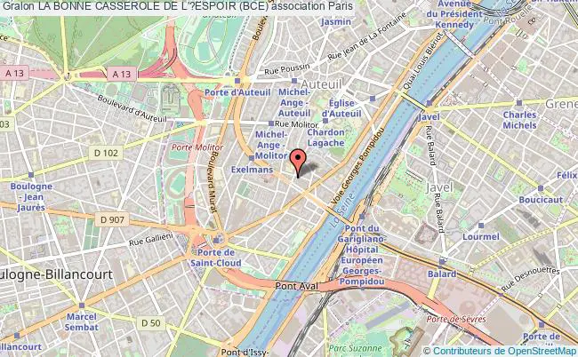 plan association La Bonne Casserole De L'?espoir (bce) Paris