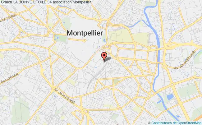 plan association La Bonne Etoile 34 Montpellier