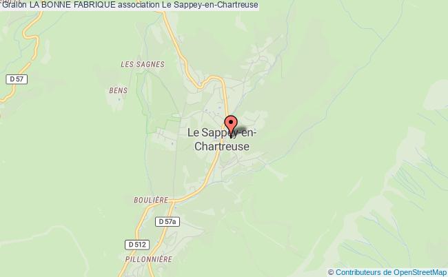 plan association La Bonne Fabrique Le    Sappey-en-Chartreuse
