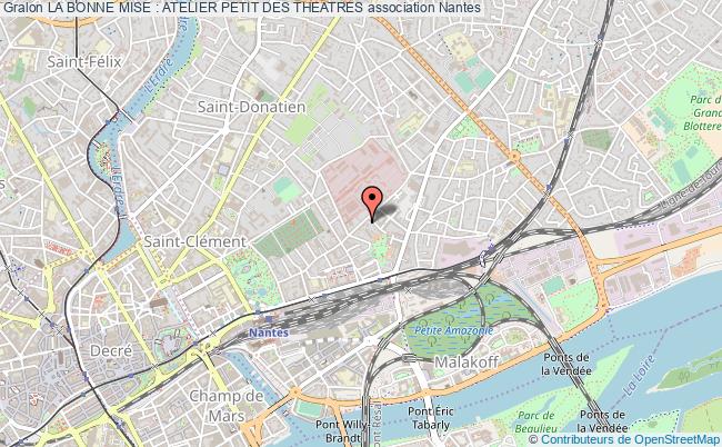 plan association La Bonne Mise : Atelier Petit Des Theatres Nantes
