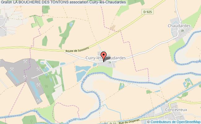 plan association La Boucherie Des Tontons Cuiry-lès-Chaudardes