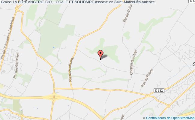 plan association La Boulangerie Bio, Locale Et Solidaire Saint-Marcel-lès-Valence