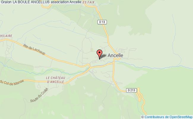 plan association La Boule Ancellus Ancelle