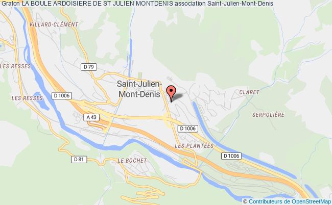 plan association La Boule Ardoisiere De St Julien Montdenis Saint-Julien-Mont-Denis