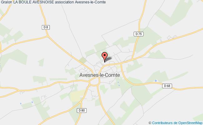plan association La Boule Avesnoise Avesnes-le-Comte