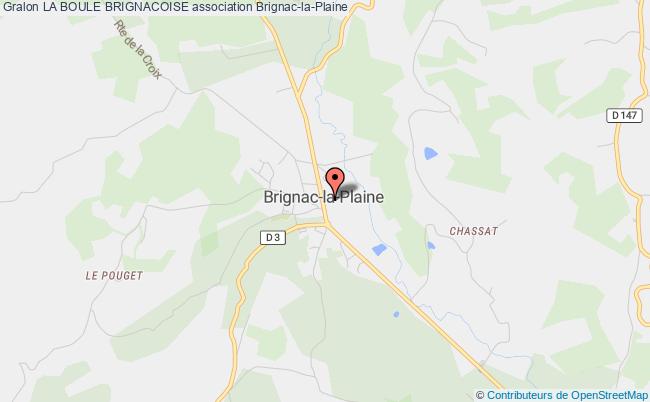 plan association La Boule Brignacoise Brignac-la-Plaine