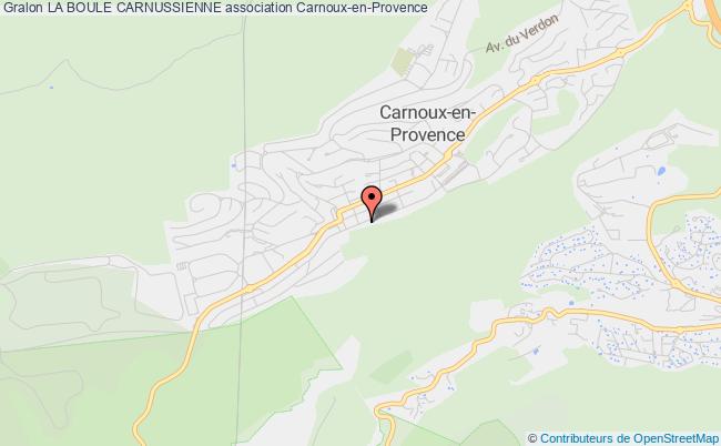 plan association La Boule Carnussienne Carnoux-en-Provence