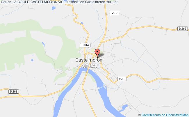 plan association La Boule Castelmoronaise Castelmoron-sur-Lot