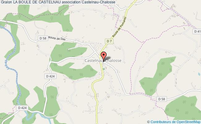plan association La Boule De Castelnau Castelnau-Chalosse