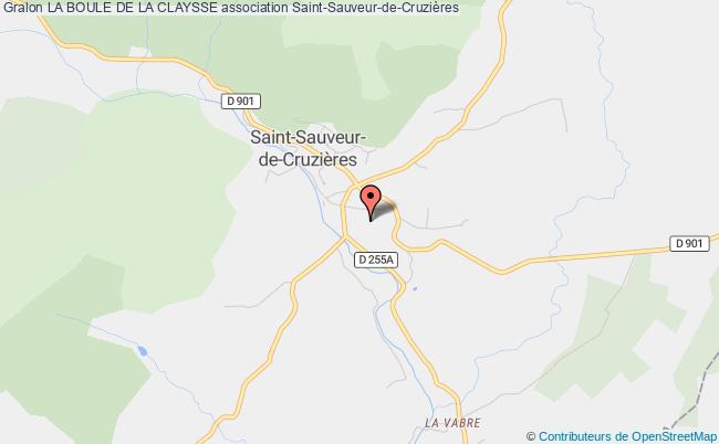 plan association La Boule De La Claysse Saint-Sauveur-de-Cruzières