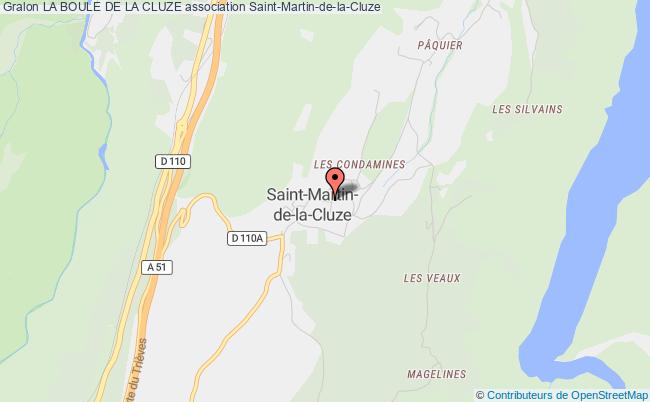 plan association La Boule De La Cluze Saint-Martin-de-la-Cluze