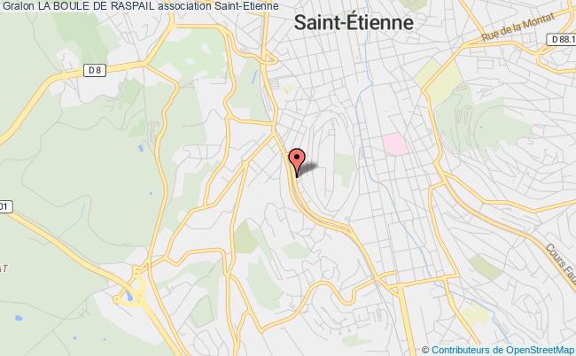 plan association La Boule De Raspail Saint-Étienne