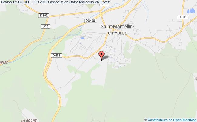 plan association La Boule Des Amis Saint-Marcellin-en-Forez