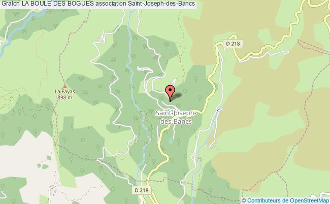 plan association La Boule Des Bogues Saint-Joseph-des-Bancs