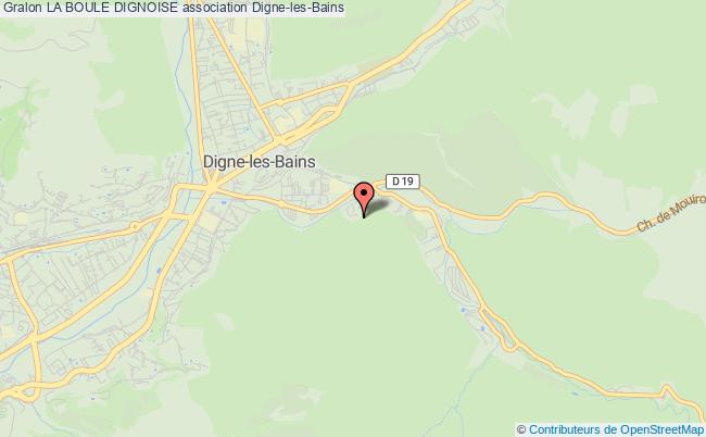 plan association La Boule Dignoise Digne-les-Bains