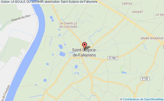 plan association La Boule Du Menhir Saint-Sulpice-de-Faleyrens