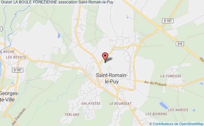 plan association La Boule Forezienne Saint-Romain-le-Puy