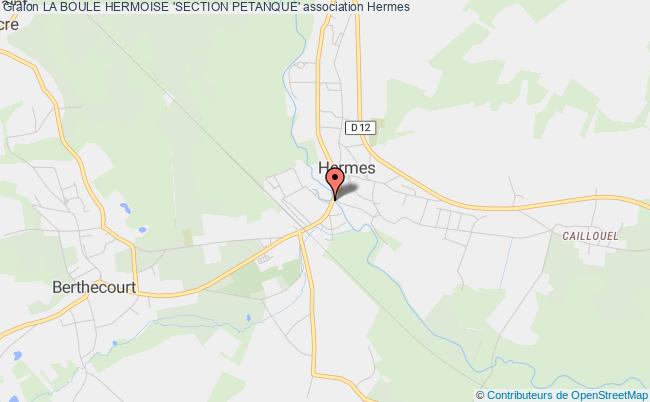 plan association La Boule Hermoise 'section Petanque' Hermes