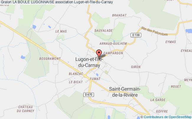 plan association La Boule Lugonnaise Lugon-et-l'Île-du-Carnay