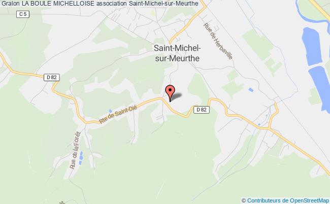 plan association La Boule Michelloise Saint-Michel-sur-Meurthe