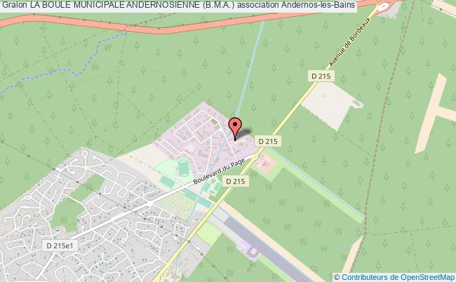 plan association La Boule Municipale Andernosienne (b.m.a.) Andernos-les-Bains