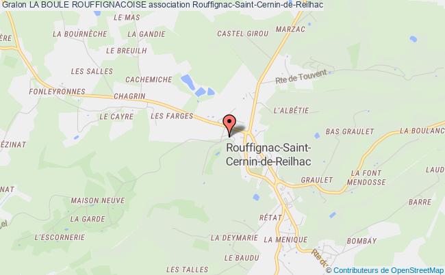 plan association La Boule Rouffignacoise Rouffignac-Saint-Cernin-de-Reilhac