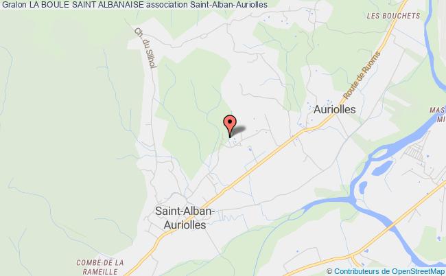 plan association La Boule Saint Albanaise Saint-Alban-Auriolles
