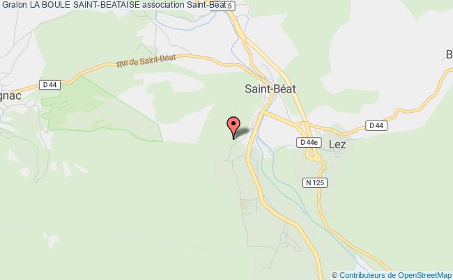 plan association La Boule Saint-beataise Saint-Béat