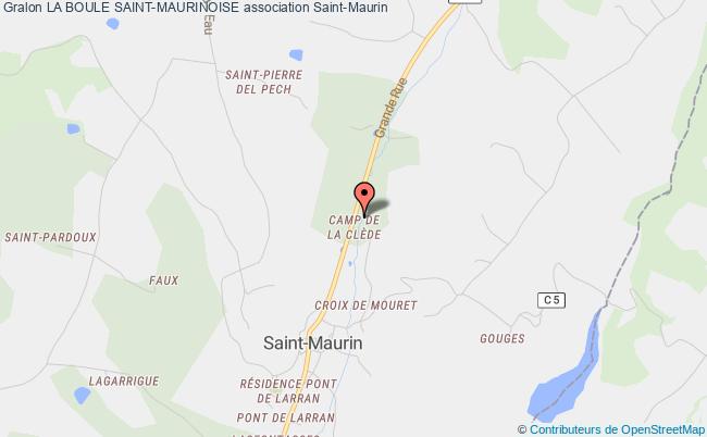 plan association La Boule Saint-maurinoise Saint-Maurin