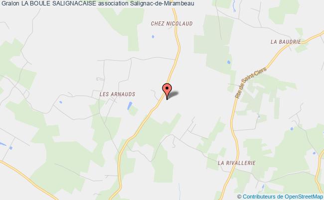 plan association La Boule Salignacaise Salignac-de-Mirambeau