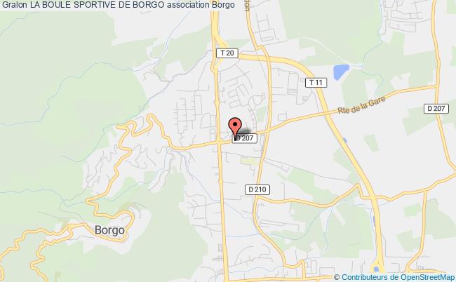 plan association La Boule Sportive De Borgo Borgo