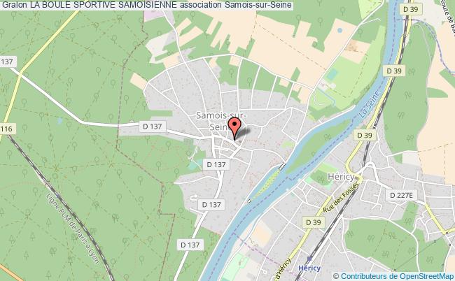 plan association La Boule Sportive Samoisienne Samois-sur-Seine