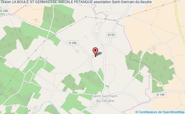 plan association La Boule St Germinoise Amicale Petanque Saint-Germain-du-Seudre
