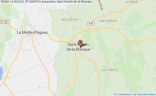 plan association La Boule St Martin Saint-Martin-de-la-Brasque