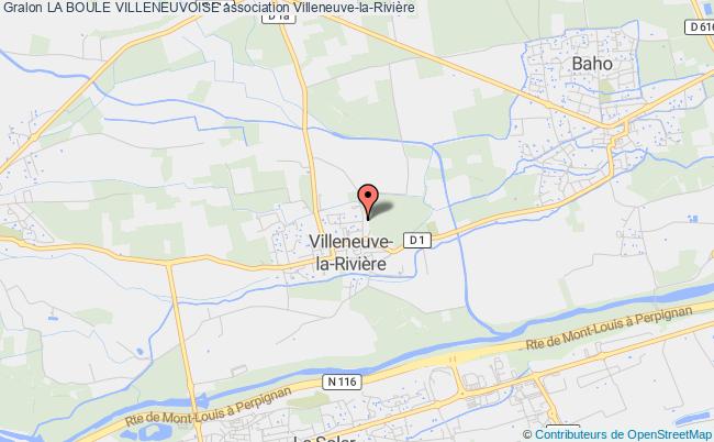 plan association La Boule Villeneuvoise Villeneuve-la-Rivière